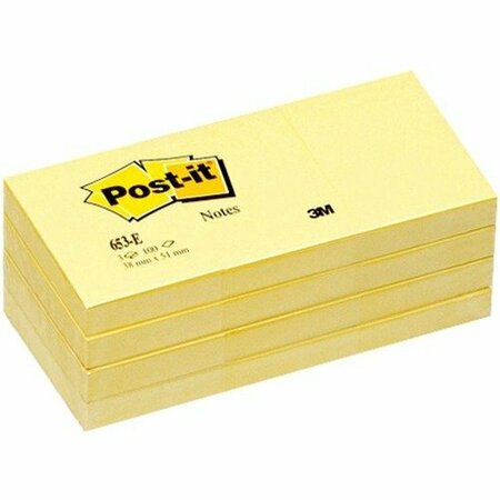 3M COMMERCIAL OFC SUP NOTES, POST-IT, 1.5X2, CA, 2PK MMM653YWBD